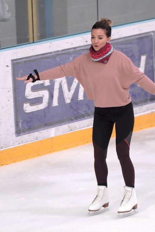 CANDICE BROWN at Dancing on Ice Rehersal in London 11/08/2017
