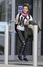 CANDICE BROWN Leaves Dancing on Ice Rehersal in London 11/21/2017