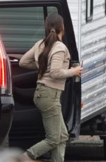 CANDRA BULLOCK on the Set of Her New Movie Bird Box in Los Angeles 10/30/2017