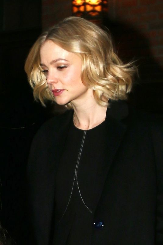 CAREY MULLIGAN Leaves Her Hotel in New York 11/14/2017