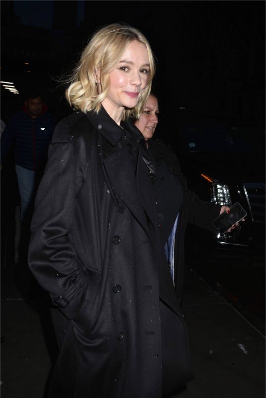 CAREY MULLIGAN Night Out in New York 11/18/2017