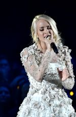 CARRIE UNDERWOOD Performs at 51st Annual CMA Awards in Nashville 11/08/2017