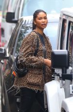 CHANEL IMAN Out and About in New Yrok 11/09/2017