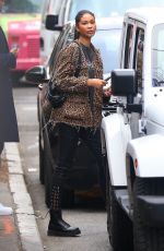 CHANEL IMAN Out and About in New Yrok 11/09/2017