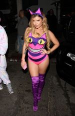 CHANEL WEST COAST Arrives at Halloween Party at Poppy Club in West Hollywood 10/31/2017