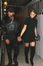 CHANTEL JEFFRIES Arrives at Bootsy Bellows in Los Angeles 11/04/2017