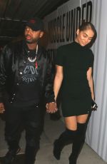 CHANTEL JEFFRIES Arrives at Bootsy Bellows in Los Angeles 11/04/2017