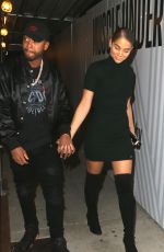 CHANTEL JEFFRIES Arrives at Bootsy Bellows in Los Angeles 11/04/2017