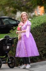 CHARLIZE THERON Heading to a Halloween Party in Los Angeles 10/31/2017