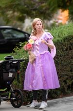 CHARLIZE THERON Heading to a Halloween Party in Los Angeles 10/31/2017