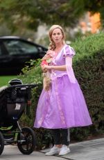 CHARLIZE THERON Heading to a Halloween Party in Los Angeles 10/31/2017