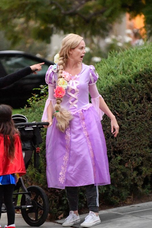 CHARLIZE THERON Heading to a Halloween Party in Los Angeles 10/31/2017