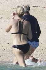 CHARLIZE THERON in Bikini on the Beach in Los Cabos 11/23/2017