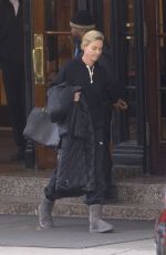 CHARLIZE THERON Leaves Her Hotel in Montreal 11/08/2017
