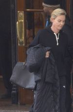 CHARLIZE THERON Leaves Her Hotel in Montreal 11/08/2017