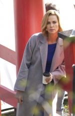 CHARLIZE THERON on the Set of Flarsky in Montreal 11/06/2017