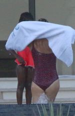 CHARLIZE THERON on Vacation in Los Cabos 11/24/2017