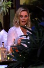 CHARLIZE THERON Out for a Drinks with a Friend in Beverly Hills 11/13/2017