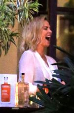 CHARLIZE THERON Out for a Drinks with a Friend in Beverly Hills 11/13/2017