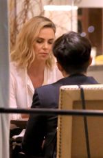 CHARLIZE THERON Out for a Drinks with a Friend in Beverly Hills 11/13/2017