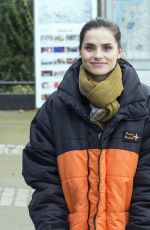 CHARLOTTE RILEY on the Set of Press in London 11/16/2017