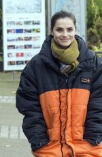 CHARLOTTE RILEY on the Set of Press in London 11/16/2017