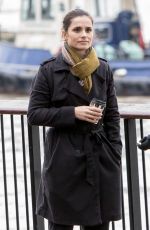 CHARLOTTE RILEY on the Set of Press in London 11/16/2017