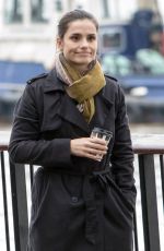 CHARLOTTE RILEY on the Set of Press in London 11/16/2017