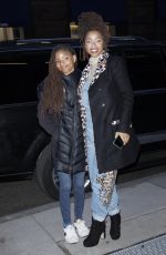 CHLOE and HALLE BAILEY Arrives at AOL Build in New York 11/17/2017