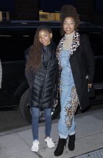 CHLOE and HALLE BAILEY Arrives at AOL Build in New York 11/17/2017
