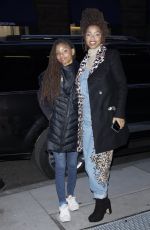 CHLOE and HALLE BAILEY Arrives at AOL Build in New York 11/17/2017