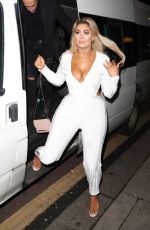 CHLOE FERRY Arrives at Faces Nightclub in Essex 11/11/2017