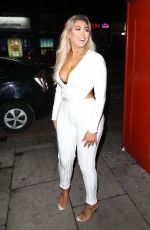 CHLOE FERRY Arrives at Faces Nightclub in Essex 11/11/2017