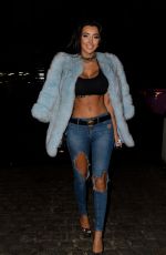 CHLOE KHAN in Ripped Jeans Night Out in Liverpool 11/07/2017