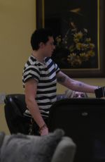 CHLOE MORETZ and Brooklyn Beckham at a Nail Salon in Los Angeles 11/19/2017