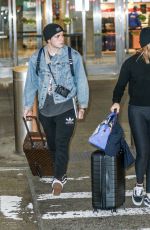 CHLOE MORETZ and Brooklyn Beckham at JFK Airport in New York 11/27/2017