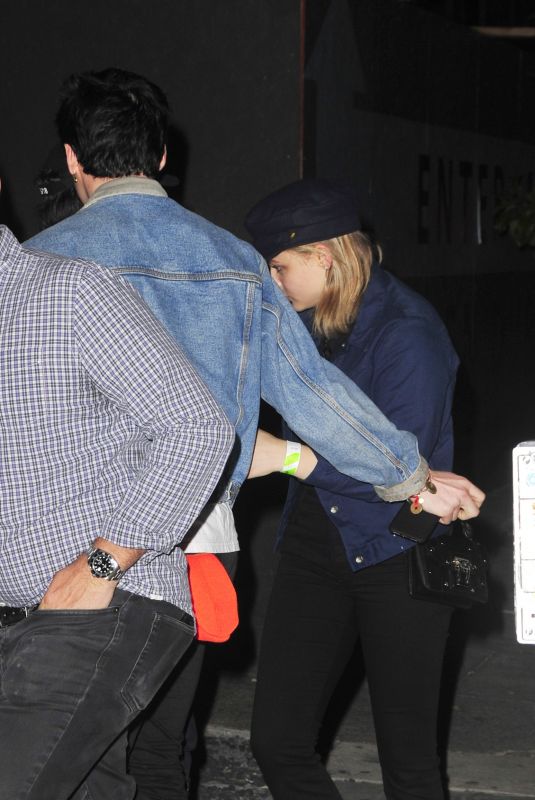 CHLOE MORETZ and Brooklyn Beckham at Poppy Night Club in West Hollywood 11/19/2017