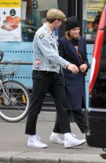 CHLOE MORETZ and Brooklyn Beckham Leaves Tesco Store in Dublin 10/07/2017
