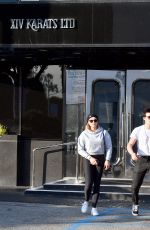 CHLOE MORETZ and Brooklyn Beckham Leaves XIV Karats Jewelry in Beverly Hills 11/26/2017