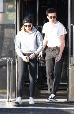 CHLOE MORETZ and Brooklyn Beckham Leaves XIV Karats Jewelry in Beverly Hills 11/26/2017