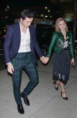 CHLOE MORETZ and Brooklyn Beckham Night Out in New York 11/28/2017