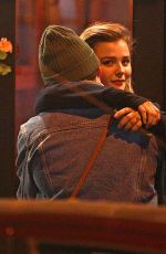 CHLOE MORETZ and Brooklyn Beckham Out for Dinner in New York 11/09/2017