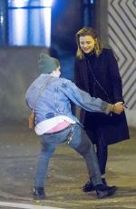 CHLOE MORETZ and Brooklyn Beckham Out for Dinner in New York 11/09/2017