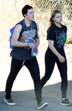 CHLOE MORETZ and Brooklyn Beckham Out Hikking in Santa Barbara 11/26/2017