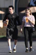 CHLOE MORETZ and Brooklyn Beckham Out in Los Angeles 11/24/2017
