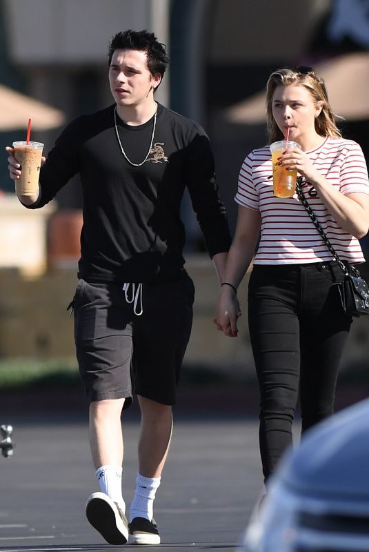 CHLOE MORETZ and Brooklyn Beckham Out in Los Angeles 11/24/2017