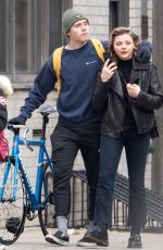 CHLOE MORETZ and Brooklyn Beckham Out in New York 11/14/2017