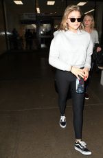 CHLOE MORETZ at LAX Airport in New York 11/29/2017