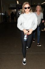 CHLOE MORETZ at LAX Airport in New York 11/29/2017