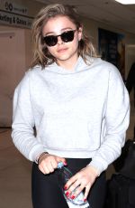 CHLOE MORETZ at LAX Airport in New York 11/29/2017